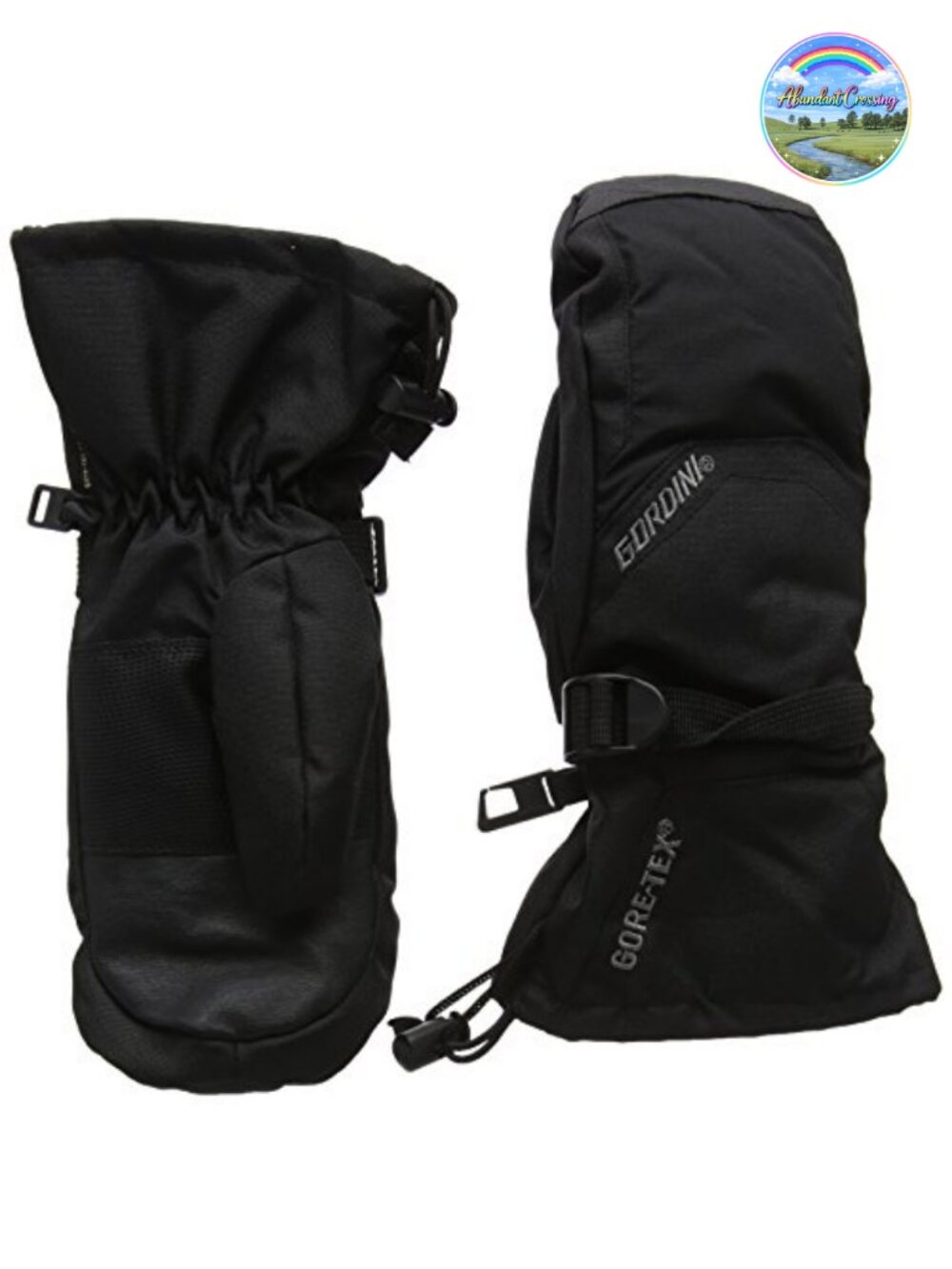 Women's Gauntlet Mittens 100% Polyester Warm Climbing Gloves Reflective